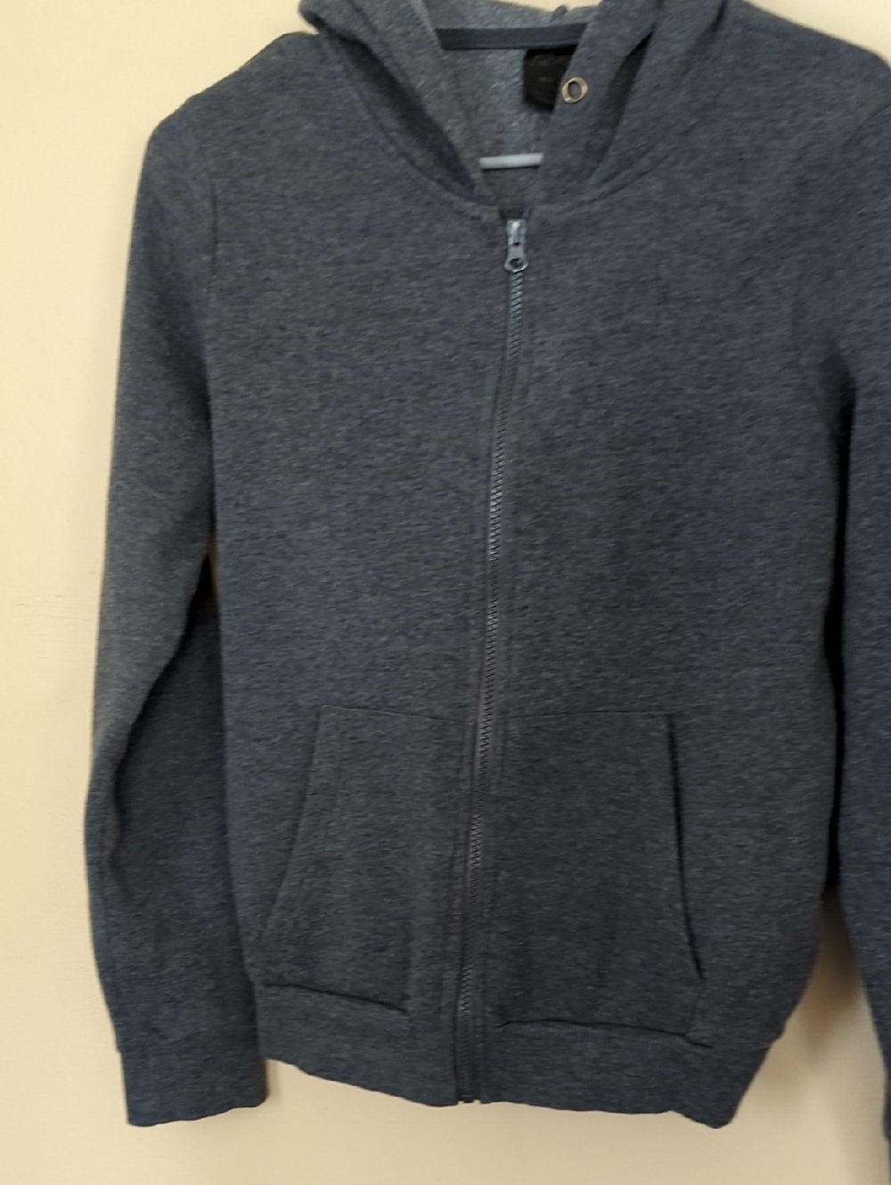 Women's Hooded Full-Zip Sweater Jacket - Dark Gray